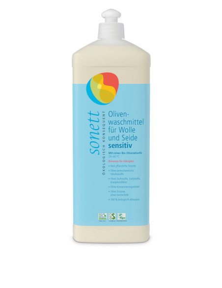 Detergente de oliva para lana y seda sensitiv Sonett 1L - Imagen 1