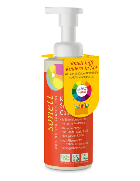 Jabón infantil caléndula en espuma Sonett - Imagen 2