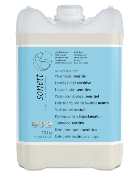Detergente líquido ropa sensitiv Sonett 10L - Imagen 1