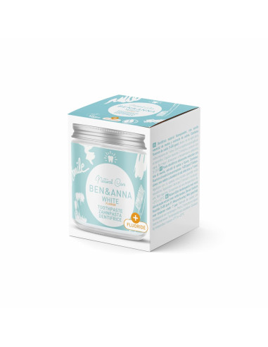 Dentífrico White tarrito de cristal con fluor 100 ml - Imagen 1