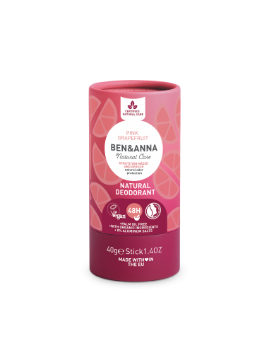 Desodorante Pink Grapefruit envase de cartón (sin plástico) 40 g - Imagen 1