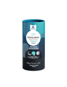 Desodorante Urban Black envase de cartón (sin plástico) 40 g - Imagen 1